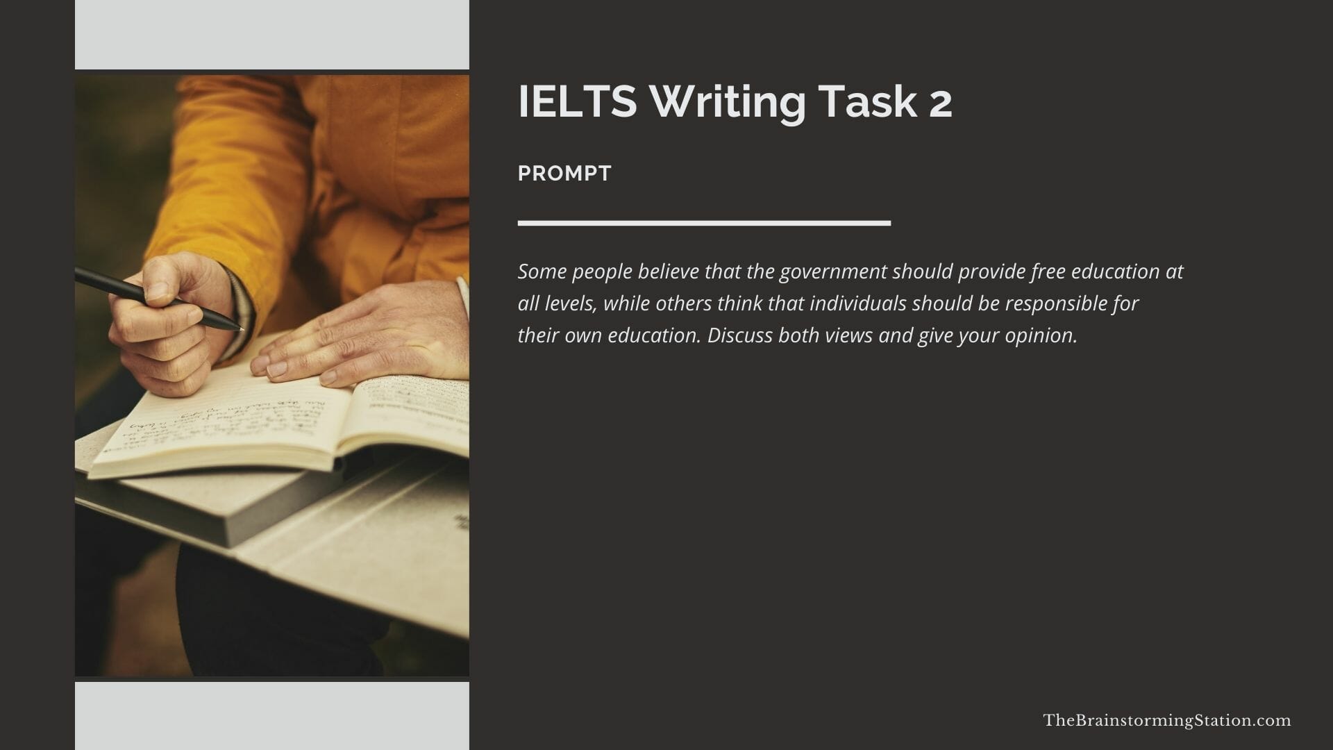 Sample IELTS Writing Task 2 Prompt